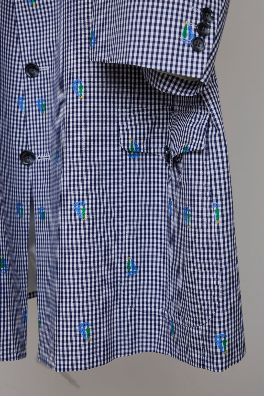 先行予約 CUT JACQUARD GINGHAM TAILORED C