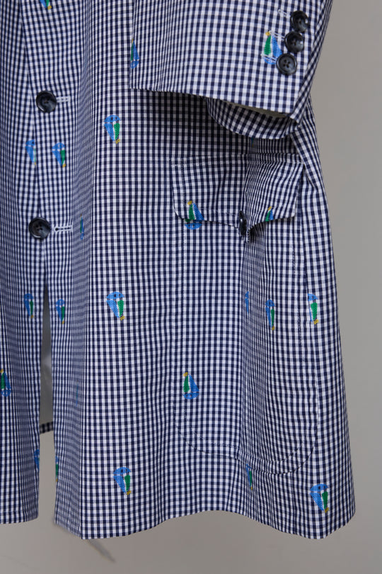 先行予約 CUT JACQUARD GINGHAM TAILORED C