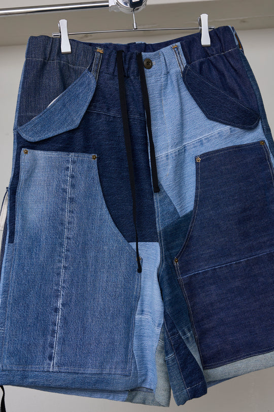 先行予約 RECONSTRUCTED REGISTERED DENIM/C SHORTS