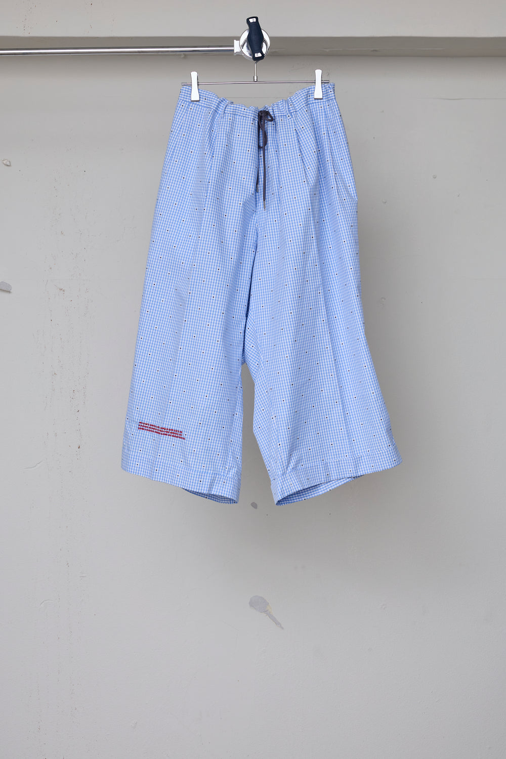 先行予約 CUT JACQUARD GINGHAM MOST WIDE SLACKS