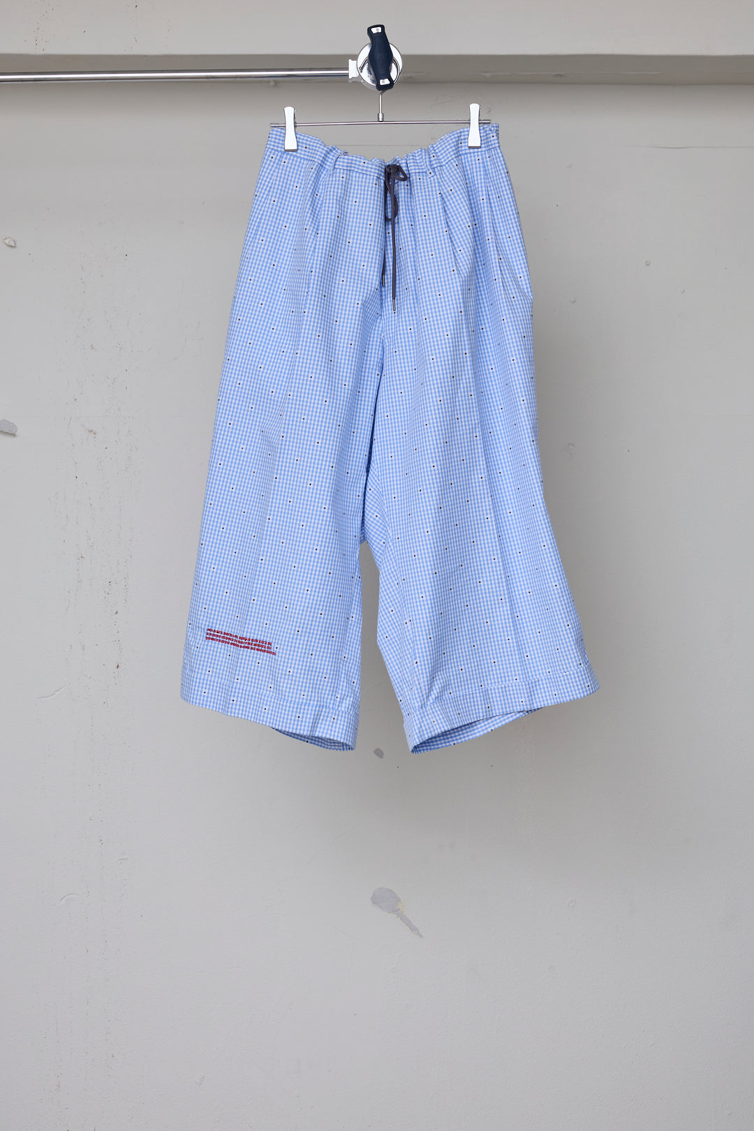 先行予約 CUT JACQUARD GINGHAM MOST WIDE SLACKS