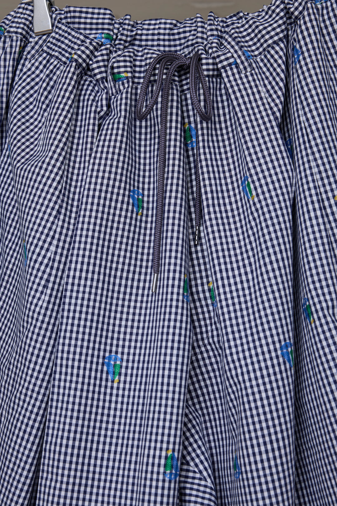 先行予約 CUT JACQUARD GINGHAM MOST WIDE SLACKS