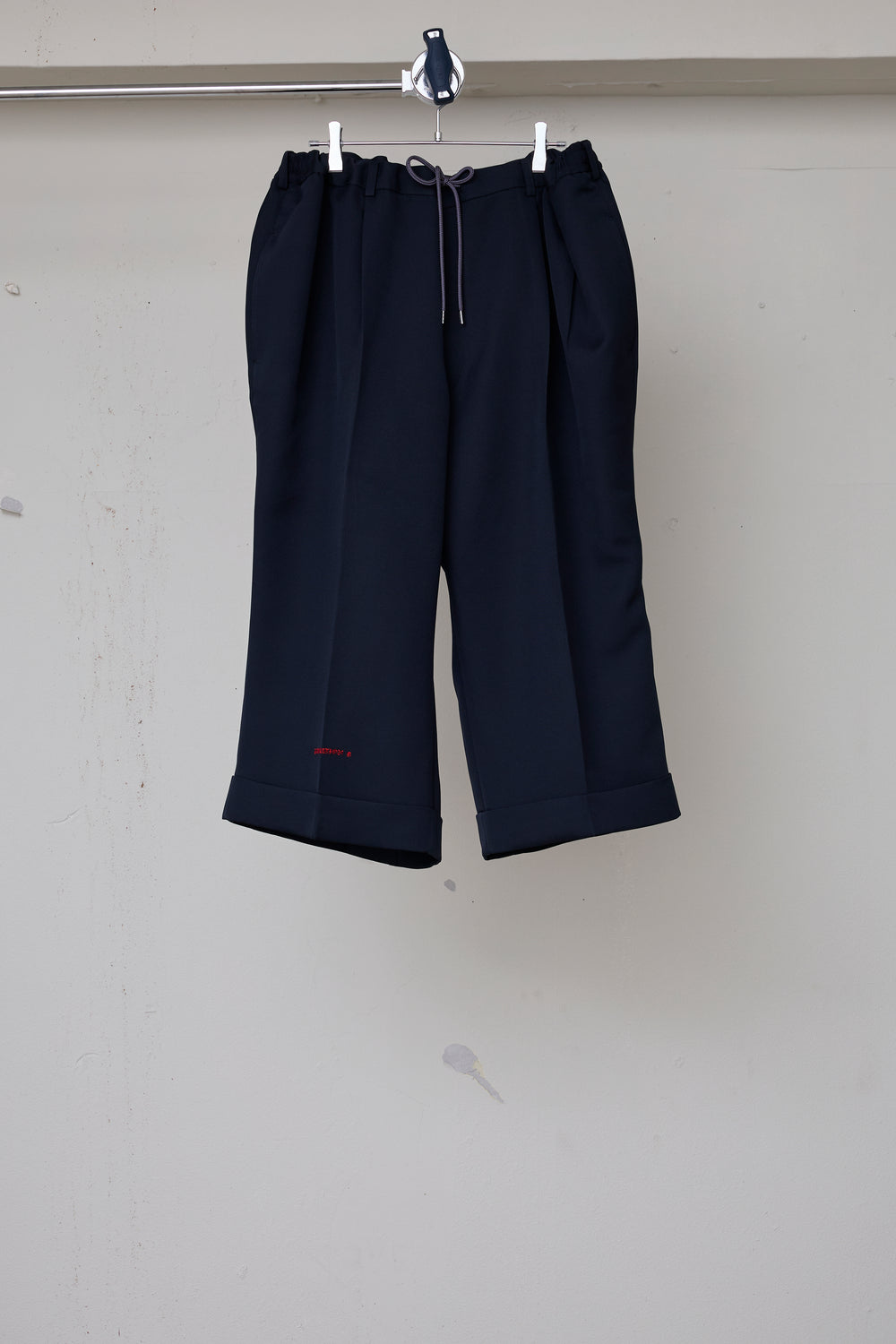 先行予約 POLYESTER TRIPLE-WEAVE WIDE SLACKS