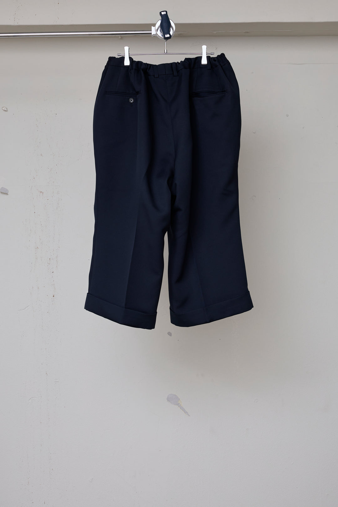 先行予約 POLYESTER TRIPLE-WEAVE WIDE SLACKS