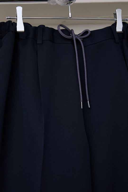 先行予約 POLYESTER TRIPLE-WEAVE WIDE SLACKS