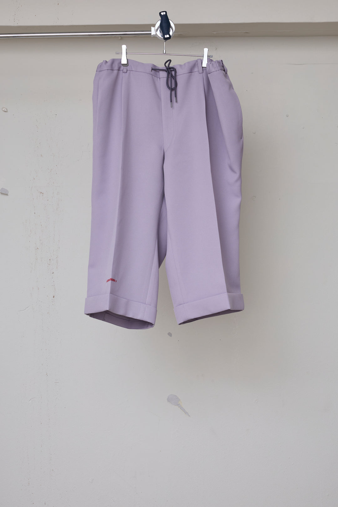 先行予約 POLYESTER TRIPLE-WEAVE WIDE SLACKS