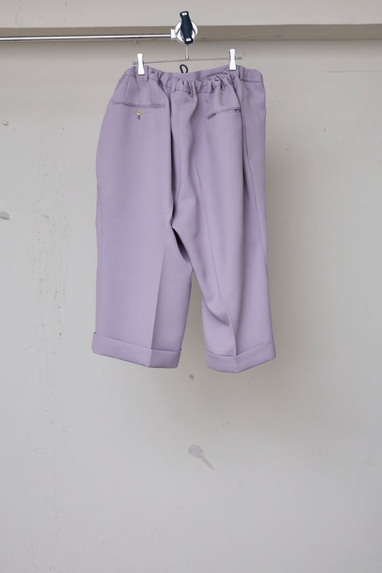 先行予約 POLYESTER TRIPLE-WEAVE WIDE SLACKS