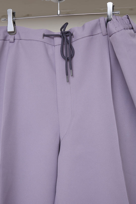 先行予約 POLYESTER TRIPLE-WEAVE WIDE SLACKS