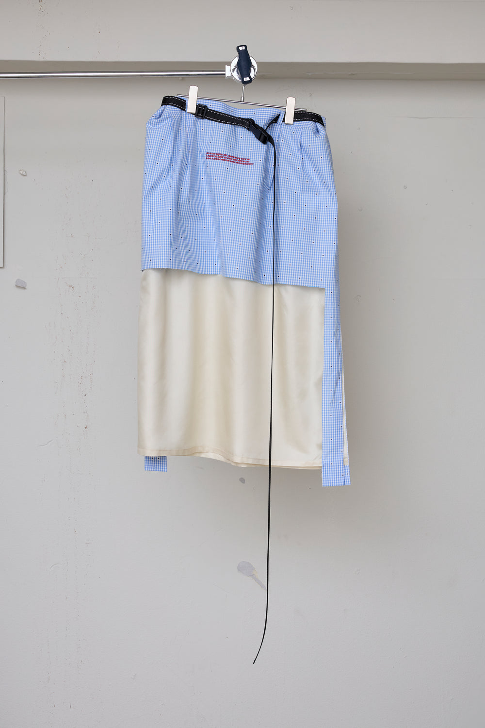 先行予約 CUT JACQUARD GINGHAM LAYERED MINI