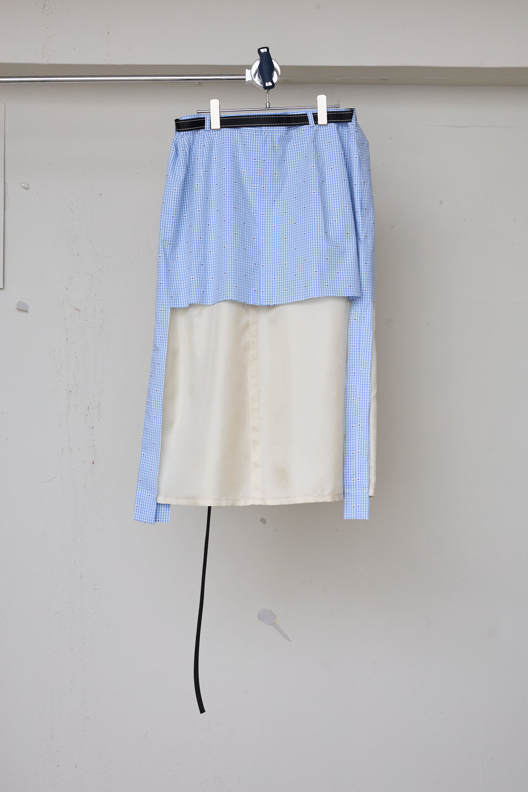 先行予約 CUT JACQUARD GINGHAM LAYERED MINI