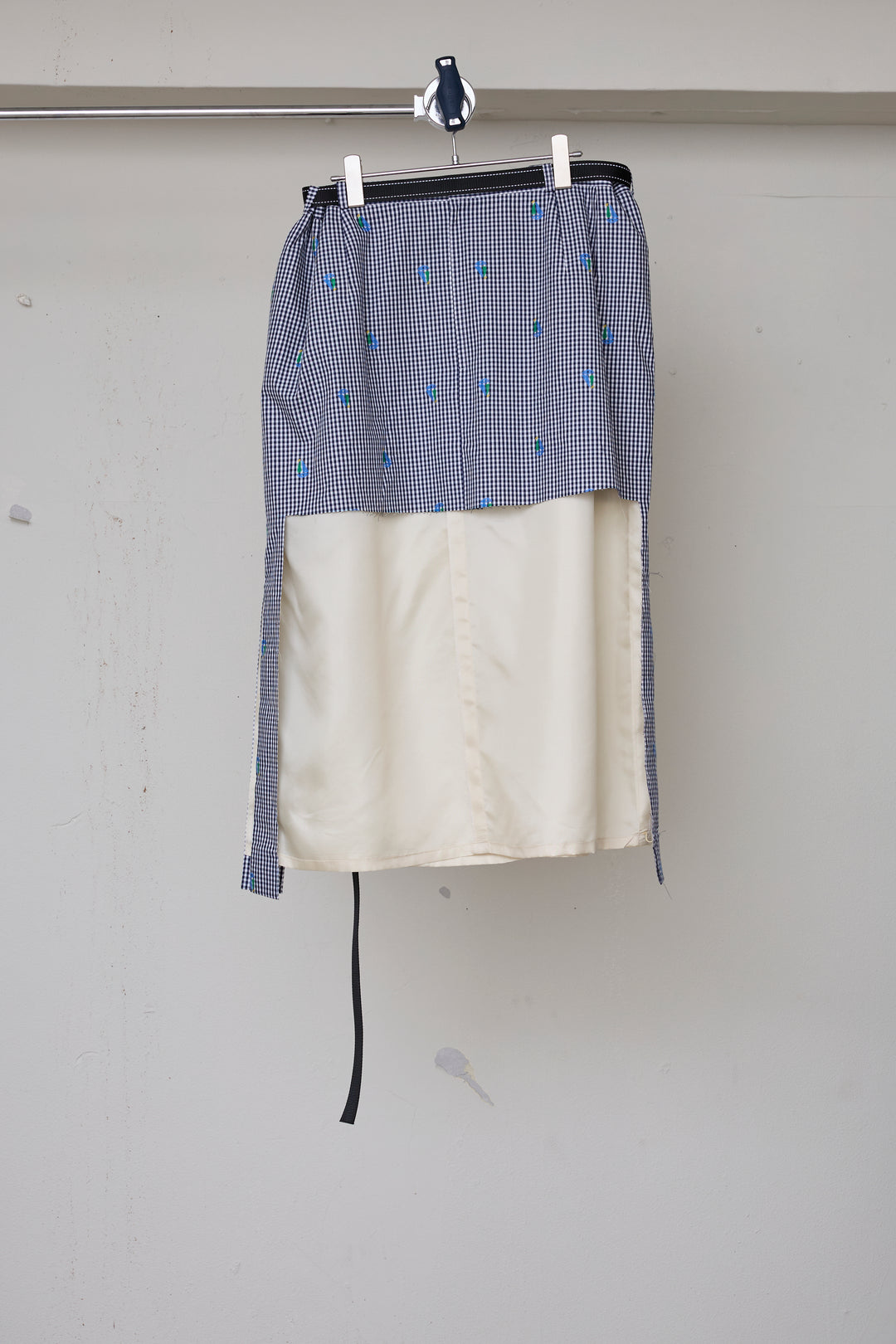 先行予約 CUT JACQUARD GINGHAM LAYERED MINI