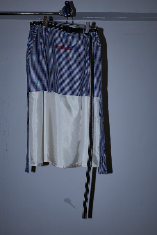 先行予約 CUT JACQUARD GINGHAM LAYERED MINI