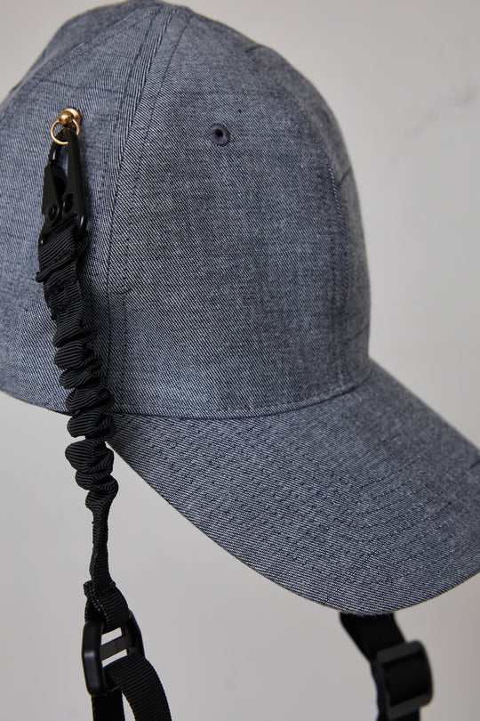 先行予約 REFLECTIVE STRIPE DENIM CAP/STRAP