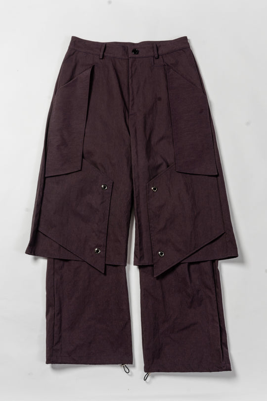 Deep purple functional alien eye pants