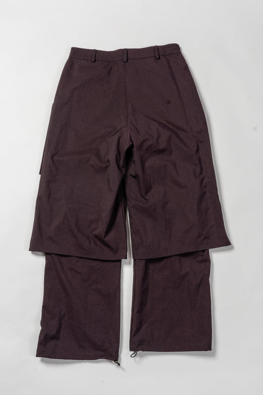 Deep purple functional alien eye pants