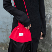 Knit Pocket Bag Red