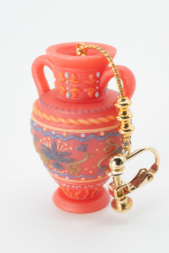 Flower vase single earring