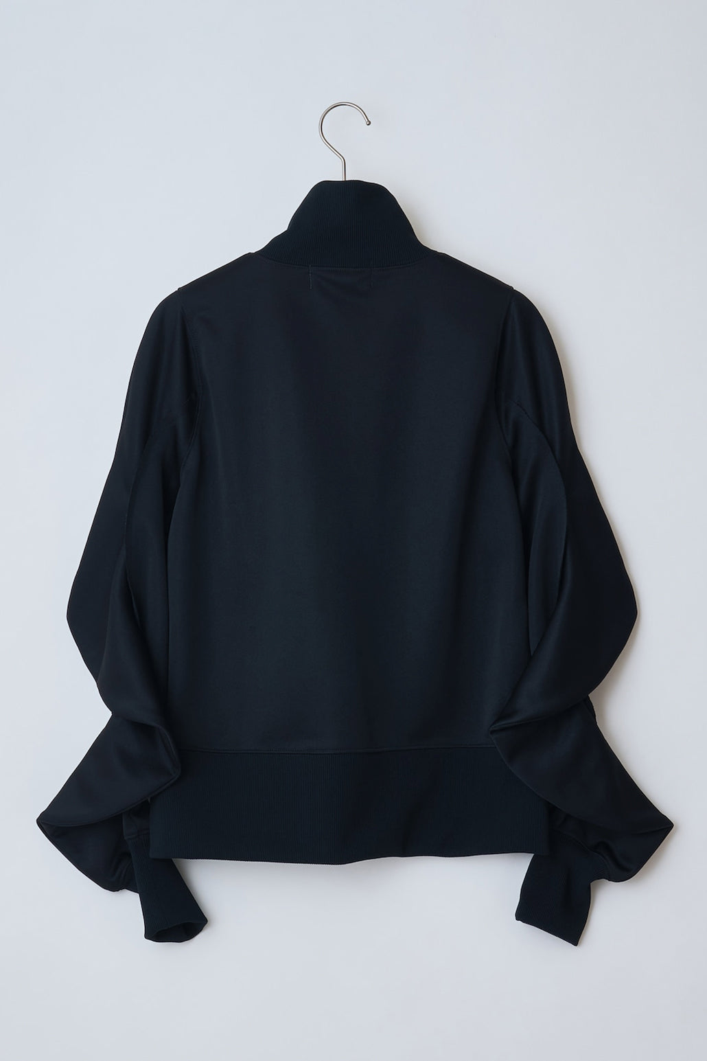 Reebok half zip deformed sweat shirt Black