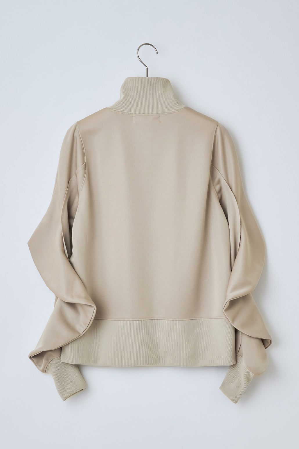 Reebok half zip deformed sweat shirt Greige