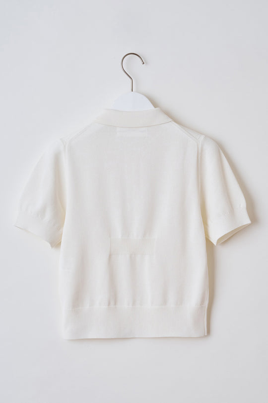 Knit polo shirt Off White