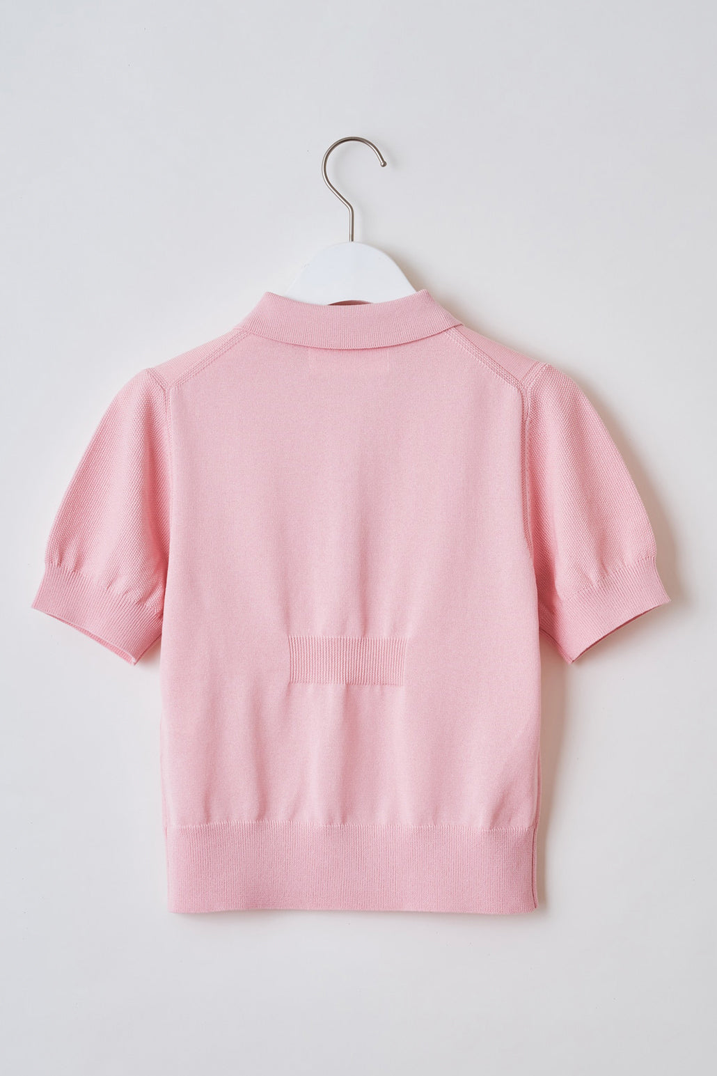 Knit polo shirt Pink