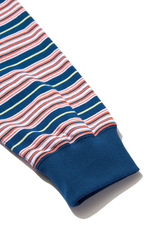 "ROESIE's" Nostalgic Border Polo Shirt NAVY