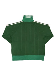 Knitting Track Jacket DARK GREEN