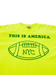 Football Long Sleeved T-shirt SAFETY YELLOW