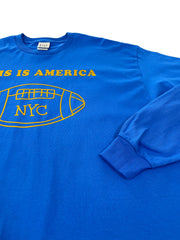 Football Long Sleeved T-shirt ROYAL BLUE