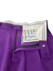 Crepe Georgette Trousers ROYAL PURPLE