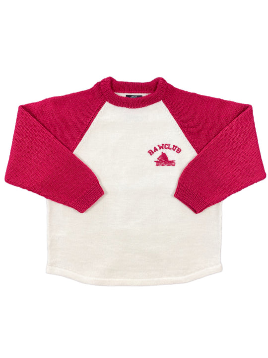 KNIHAND KNITTED RAGLAN TEE RED