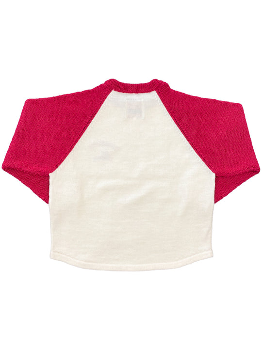 KNIHAND KNITTED RAGLAN TEE RED