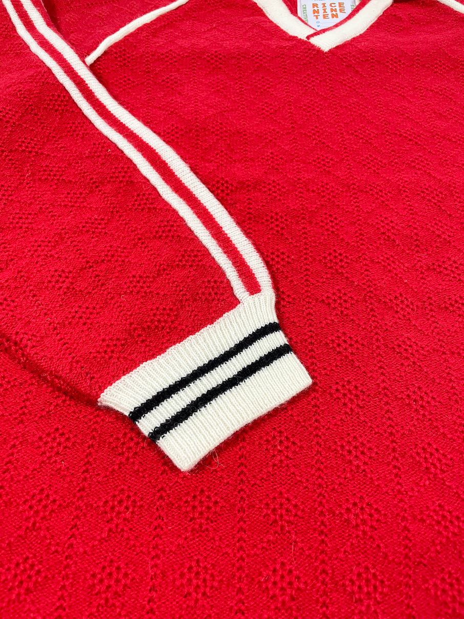 KNITTING CLASSIC SOCCER JERSEY RED