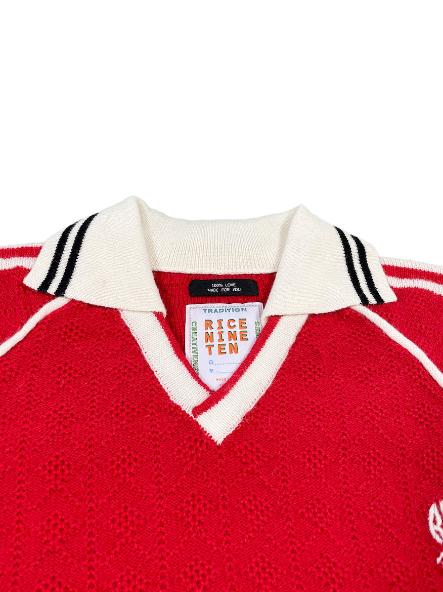 KNITTING CLASSIC SOCCER JERSEY RED