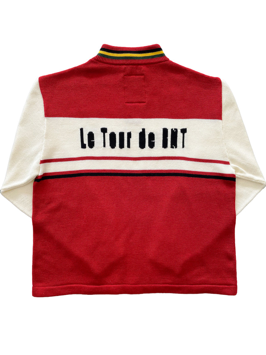 KNITTING CYCLING JERSEY RED