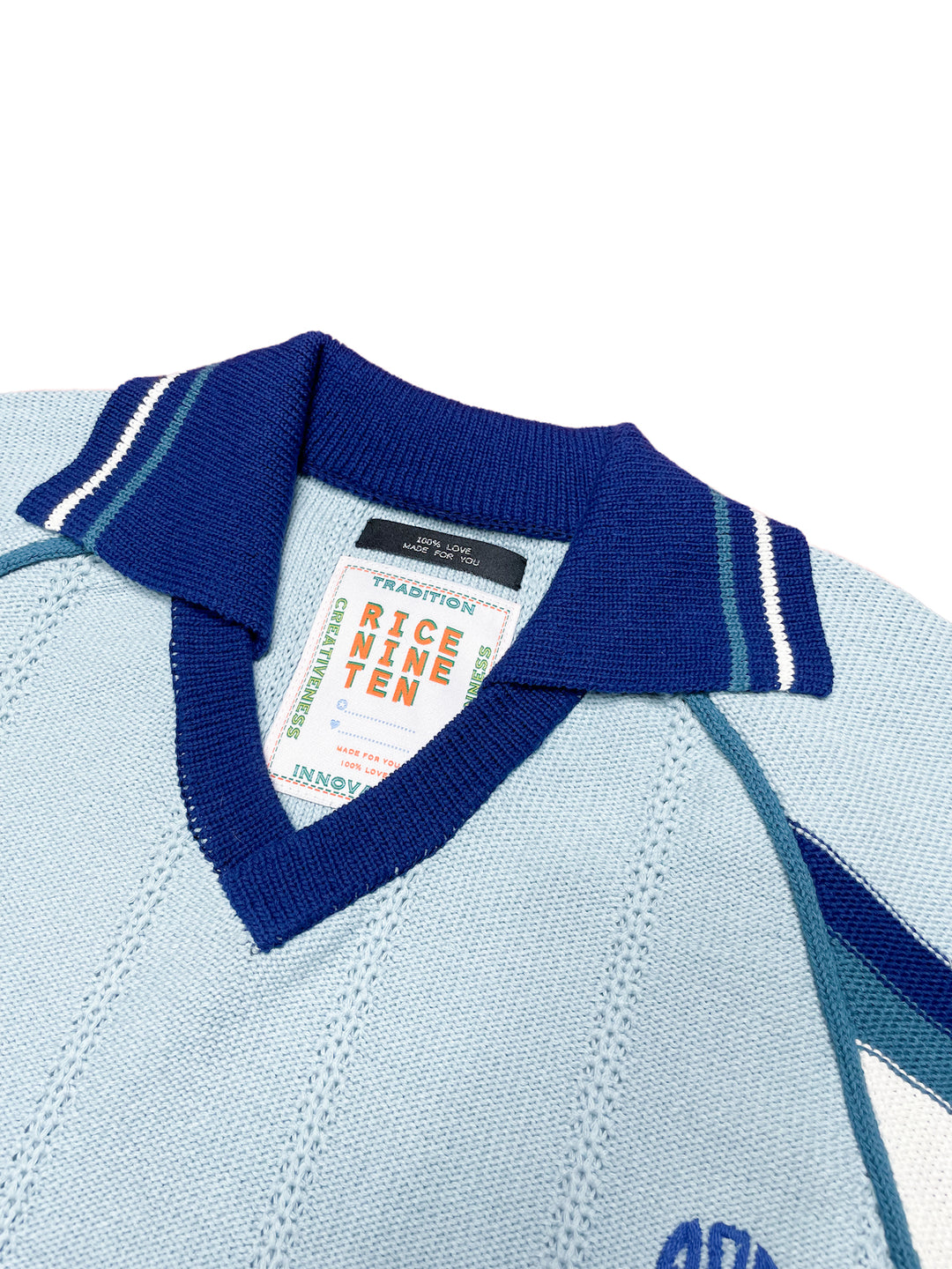 Knitting Soccer Jersey LIGHT BLUE