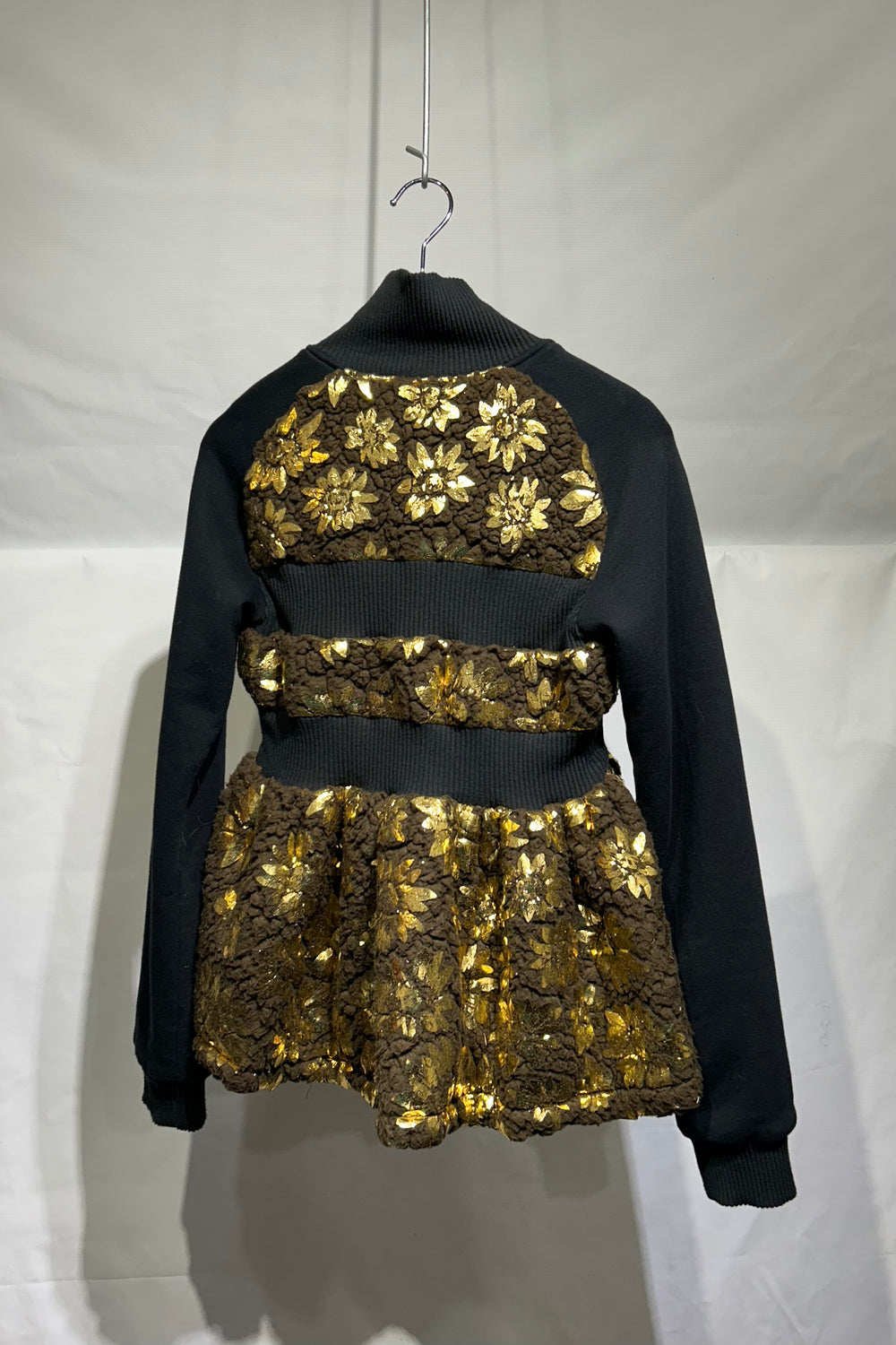 naokitomizuka Boa flower print blouson