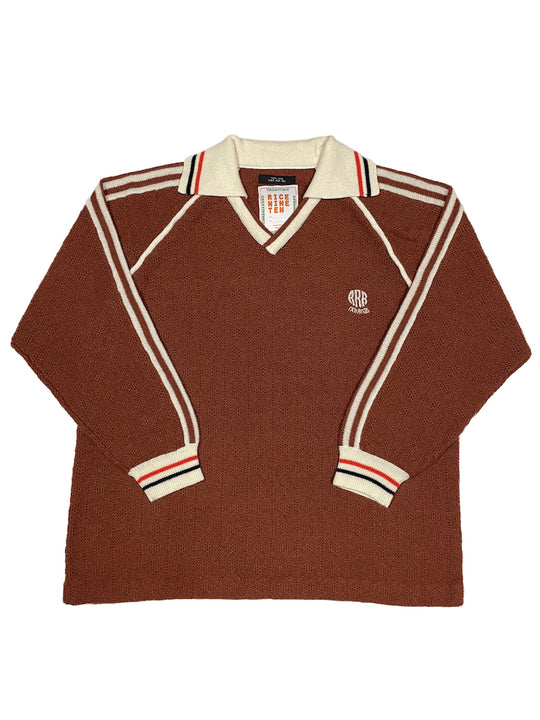 KNITTING CLASSIC SOCCER JERSEY BROWN