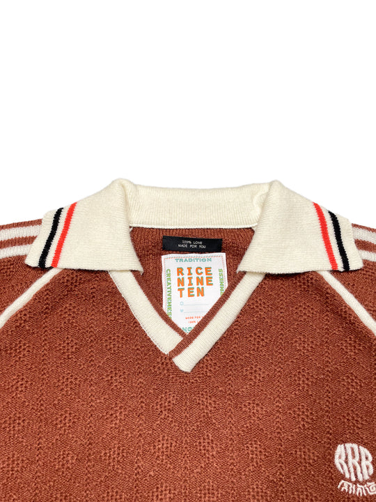 KNITTING CLASSIC SOCCER JERSEY BROWN