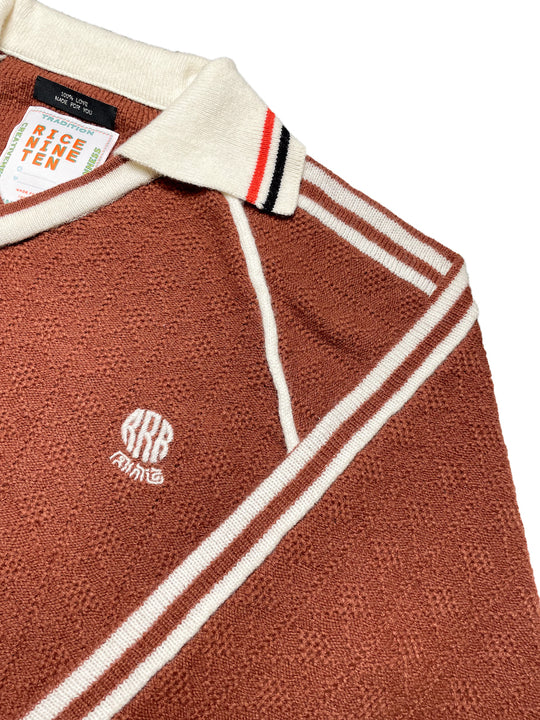 KNITTING CLASSIC SOCCER JERSEY BROWN