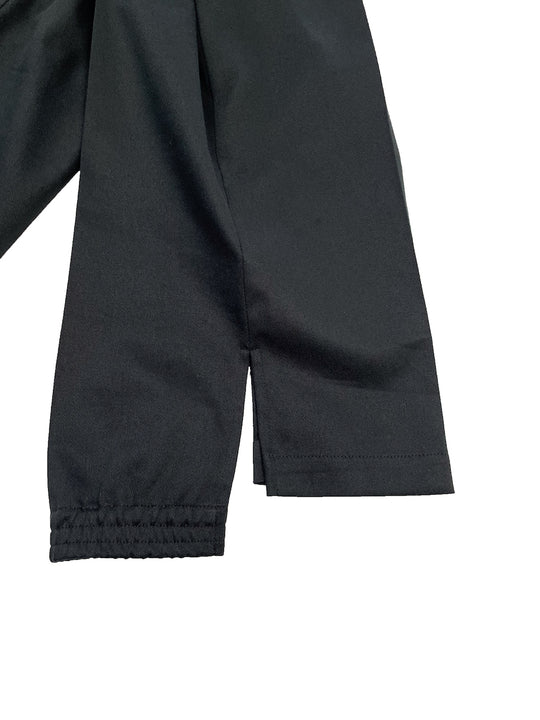 HEM SHIRRING CR TROUSERS BLACK