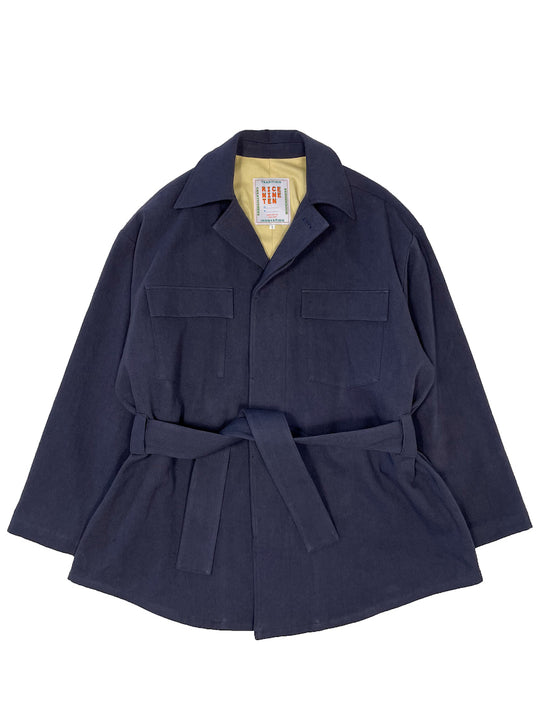 DRAWSTRING OVER SHIRT JACKET NAVY