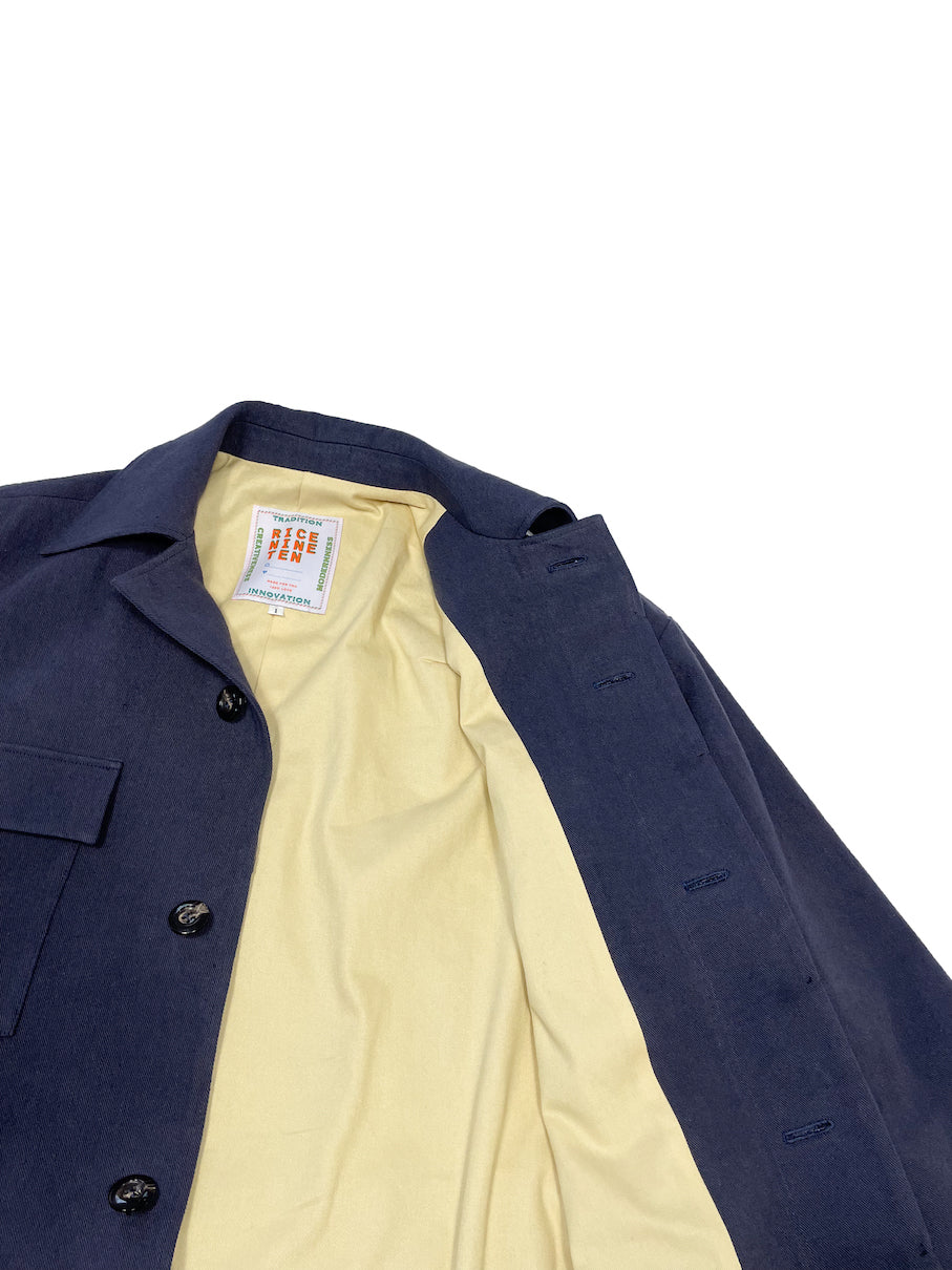 DRAWSTRING OVER SHIRT JACKET NAVY