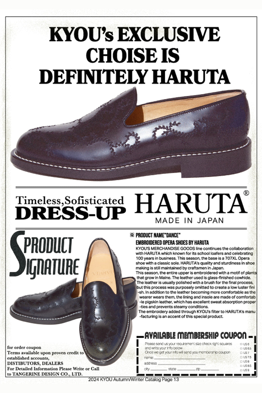 "DANCE" Embroidered Opera Shoes by HARUTA