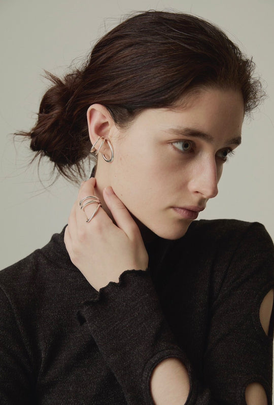 Progress Silver Earcuff Ring