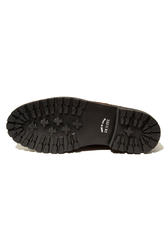 ”SKOOL" Type.4 Natural Hair Calf Leather Loafers by HARUTA