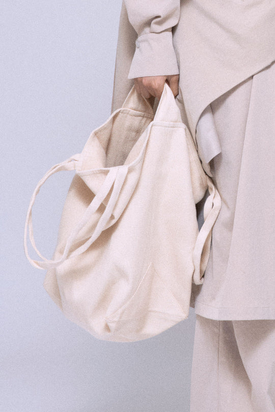 2Way Canvas Bag White