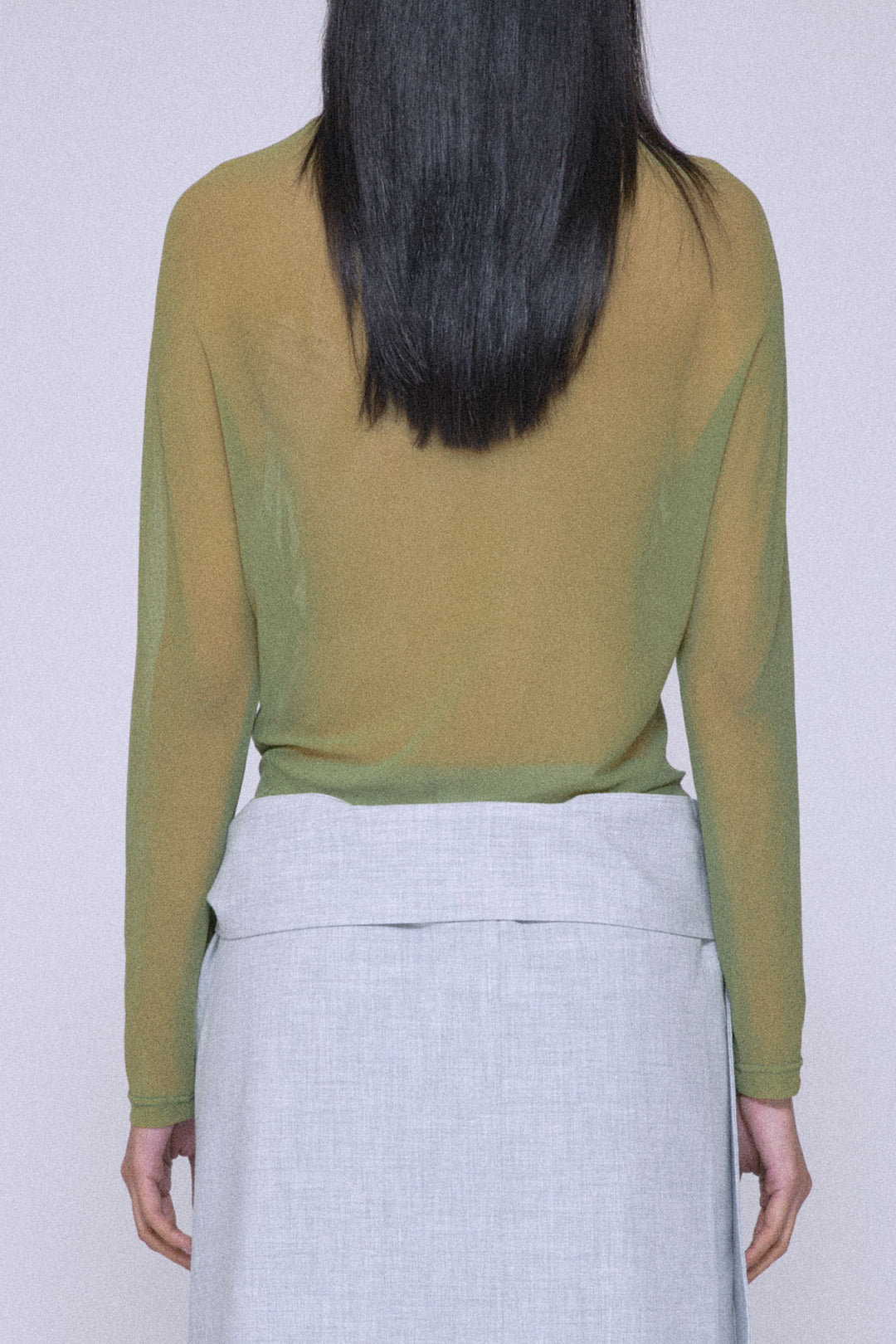 Light Green Sheer layering Top
