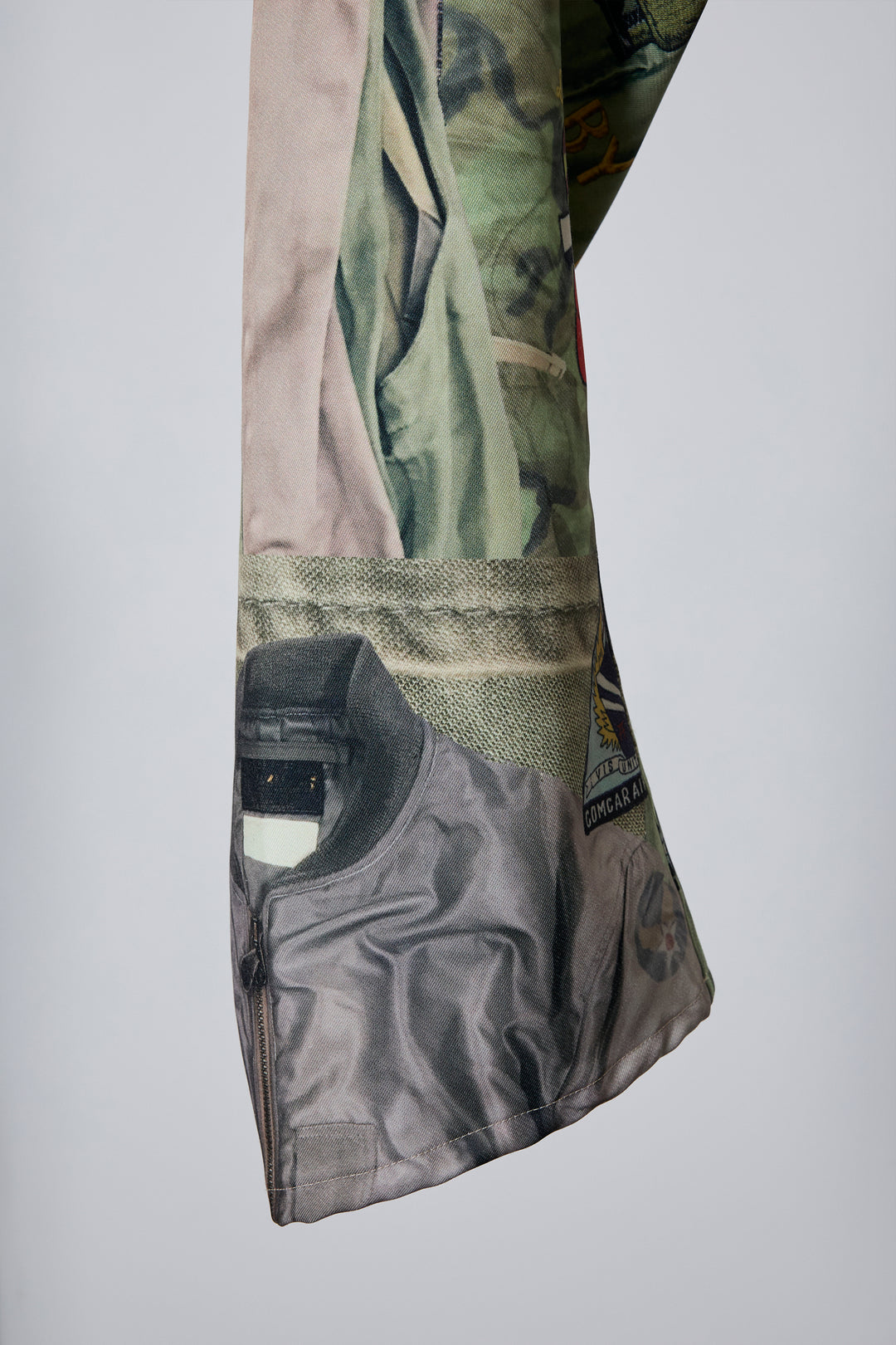 3D CUT TROUSERS TROMPE L'OEIL JUV KHAKI
