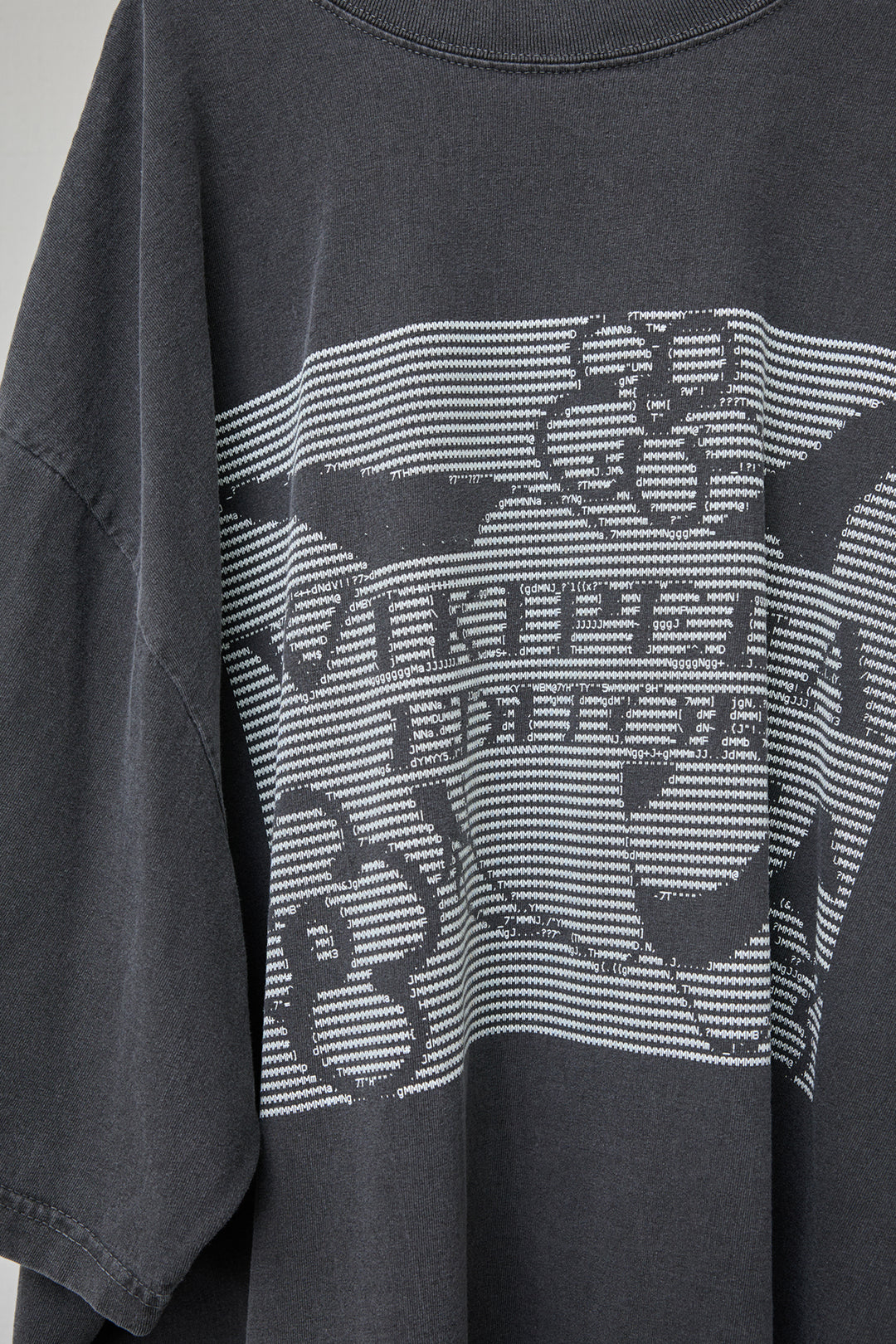 PI-DYED REACTION TWO-TONE TEE / WIKI BLACK